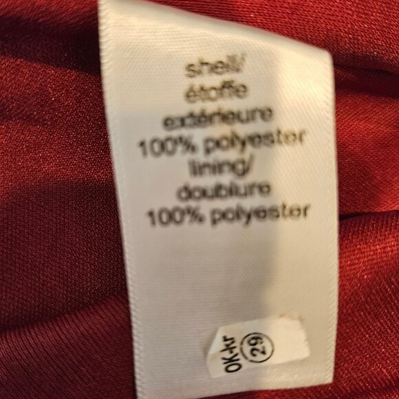 Maurices Floral Burgundy Peplum Blouse XXL Career Feminine peplum office floral - Picture 12 of 14